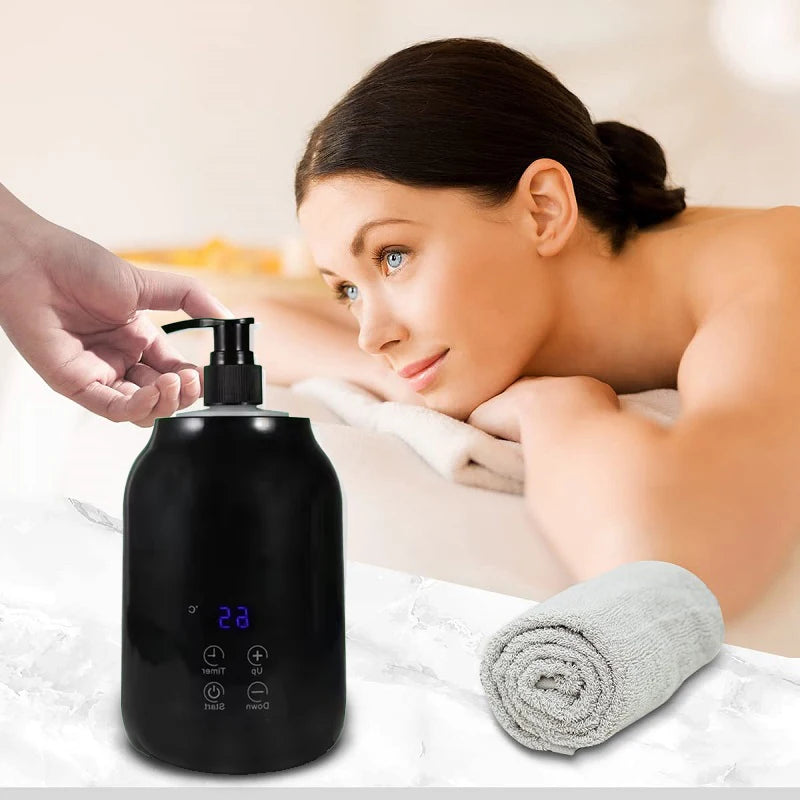 Electric Massage Oil Warmer – LED Display & Timer, 30–65°C Massage Oil Warmer Qst