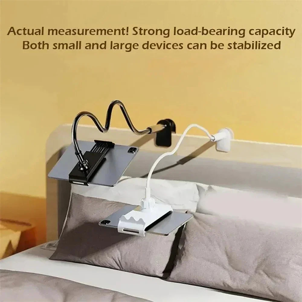 360° Gooseneck Phone & Tablet Stand – Flexible Lazy Bed Mount Gooseneck Phone Stand Qme