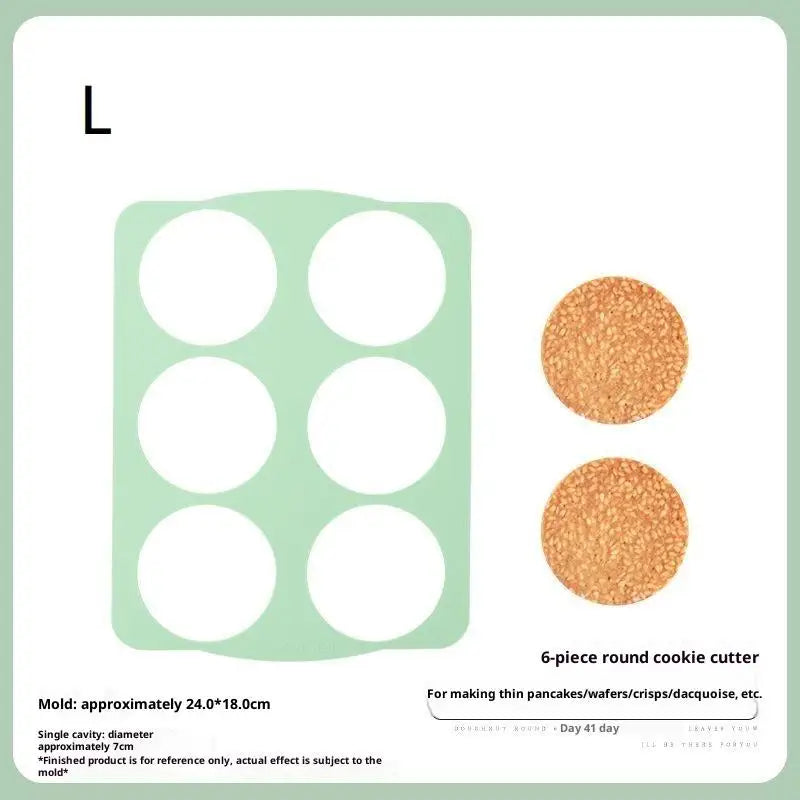 Silicone Dacquoise & Cookie Mold – Japanese Cake Decorating Silicone Baking Mold Qst L