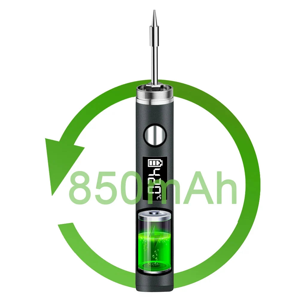 USB Soldering Iron 5V 8W Portable Lithium Battery Tool Portable Soldering Iron Qme