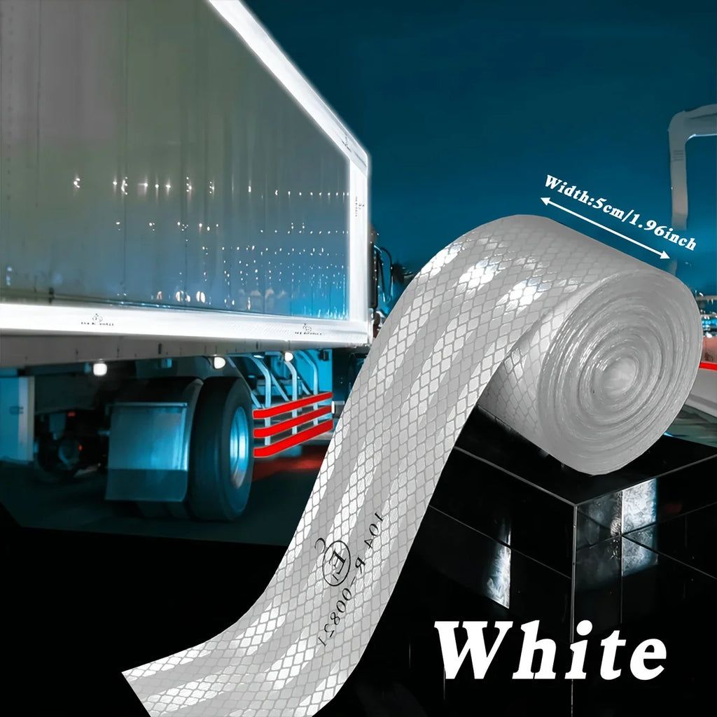 Waterproof Reflective Safety Tape – High-Visibility Warning Sheet Reflective Safety Tape Qme White 5m