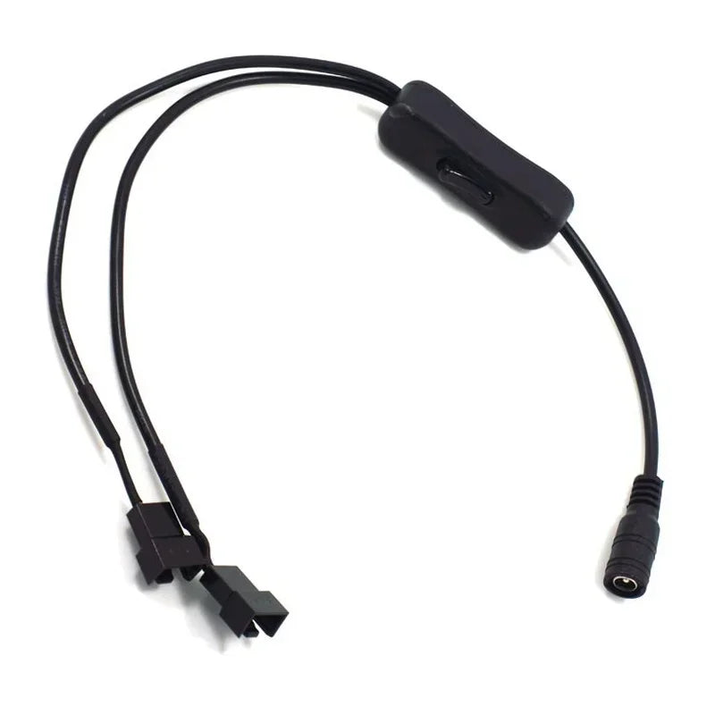 12V DC to 4-Pin CPU Fan Power Adapter Cable | OFC Wire Fan Power Adapter Cable Qme
