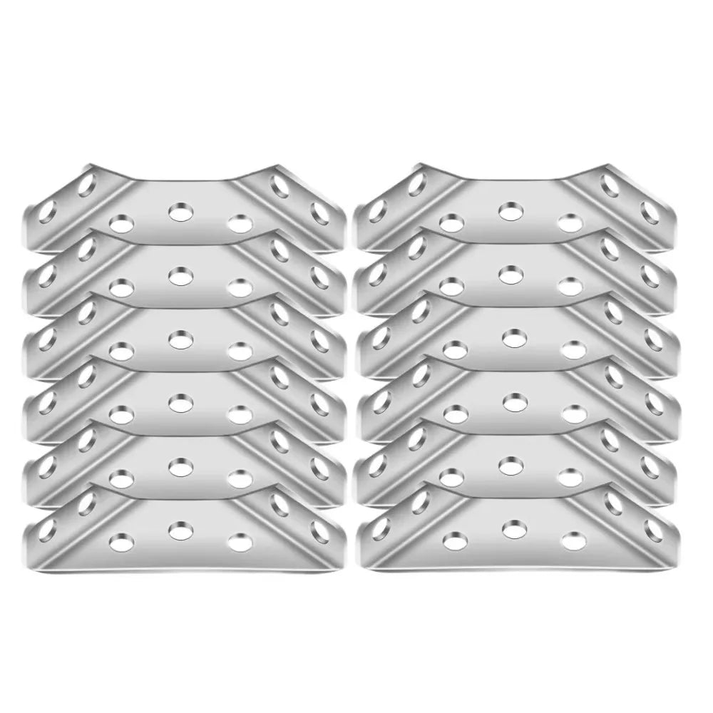 Stainless Steel Right Angle Bracket for Furniture & Cabinets Angle Bracket Qme 10PCS