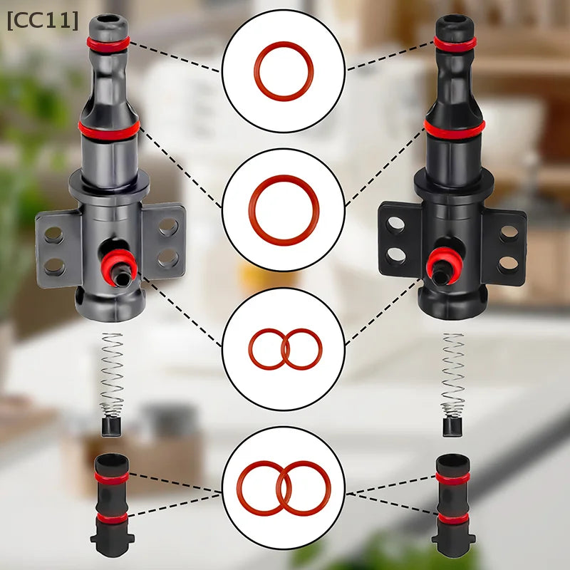 Silicone O-Ring Gasket Set for Saeco Coffee Machine Brewing Group Coffee Machine Gasket Qme