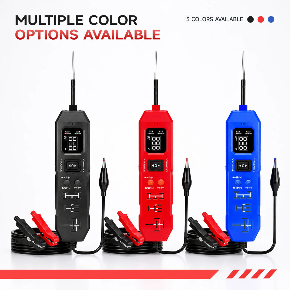 DW833 2-in-1 Automotive Circuit & Relay Tester LED DC 3.5–36V Automotive Diagnostic Tester Qst