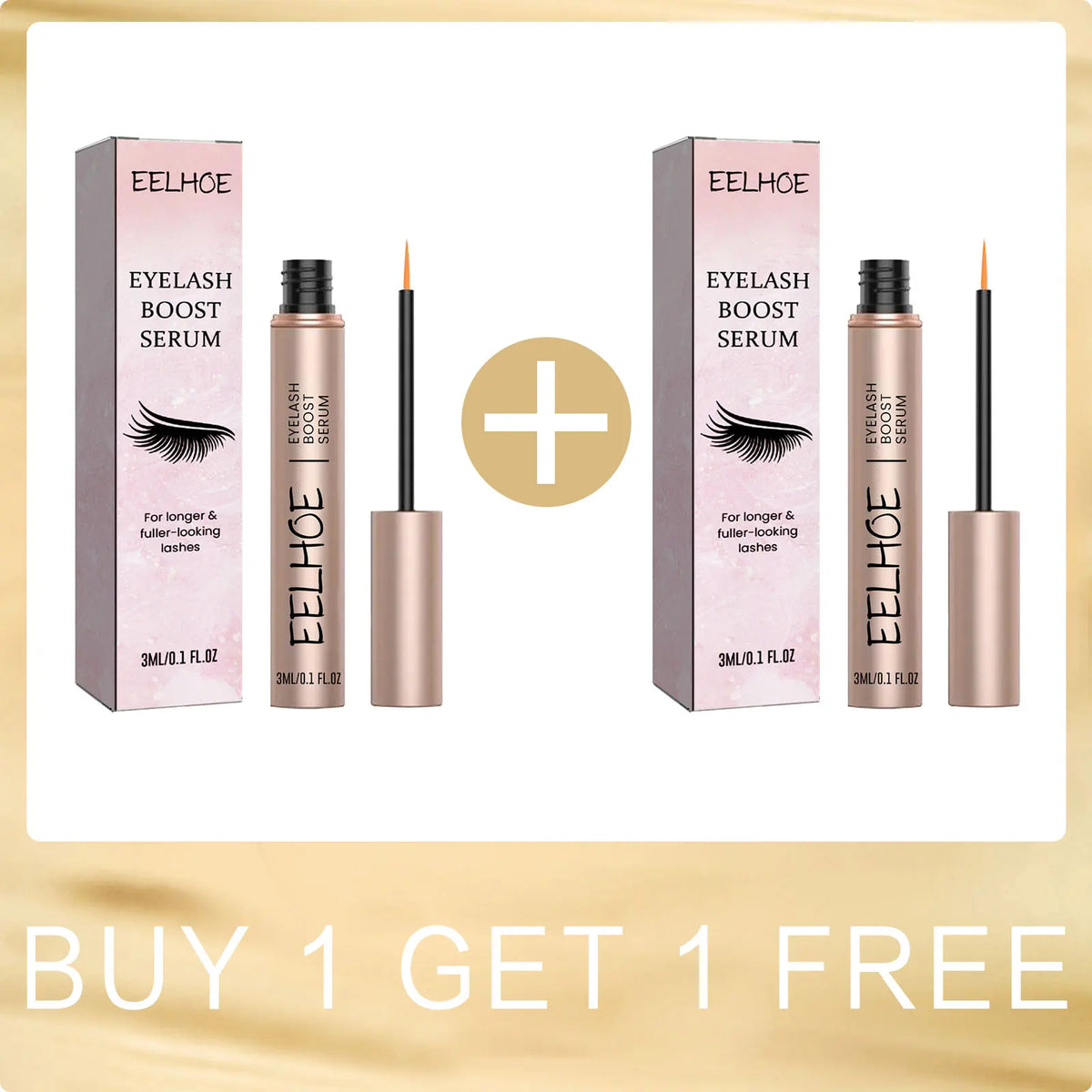 EELHOE Eyelash Growth Serum – Thickening & Lengthening 3ml Eyelash Growth Serum Qst Buy 1 for 1 Free