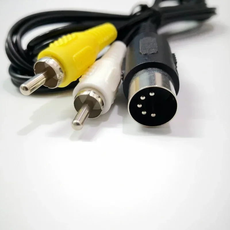 RCA AV Cable for SEGA Mega Drive 1 – 1.8m, 5-Pack AV Game Console Cable Qme