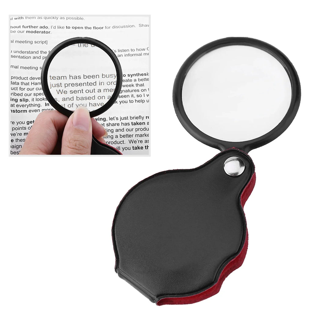 8X Mini Foldable Jewelry Magnifier Loupe with Pouch | Qme Jewelry Magnifier Loupe Qme