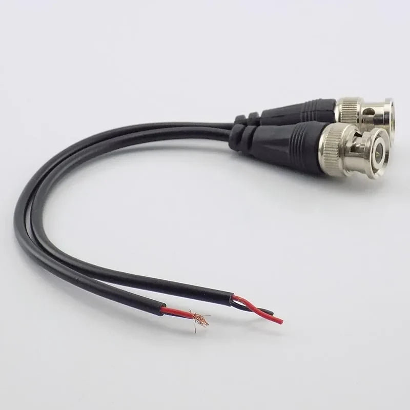 BNC DC Power Pigtail Cable Male Female Connector for CCTV BNC Pigtail Cable Qme