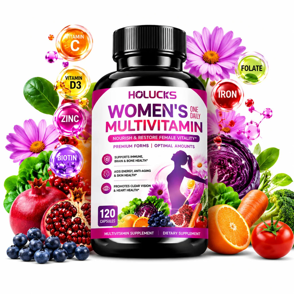 Fulimiks Women's Multivitamin Capsules – A C D3 E Collagen CoQ10 Women's Multivitamin Qst