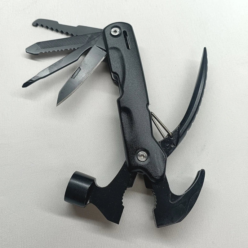 12-in-1 Multitool Hammer – Compact Camping & DIY Gift for Men Multitool Hammer Qst
