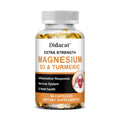 Calcium Magnesium Vitamin D3 & Turmeric Capsules – 60ct Vitamin Supplement Qst 60 count 5 bottle