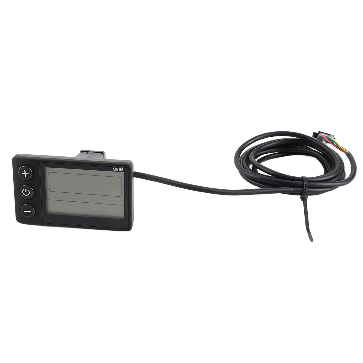 S866 Electric Bike LCD Display – IP65 Waterproof, 24V–48V E-Bike LCD Display Qst black