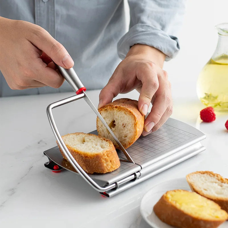 Multipurpose Stainless Steel Slicer – Cheese, Ham & Butter Food Slicer Qme