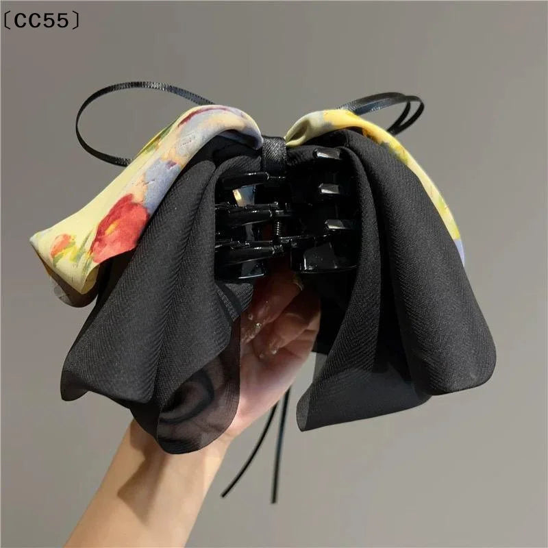 Women's Large Bow Hair Claw Clip – Multi-Layer Bowknot Hair Claw Clip Qst
