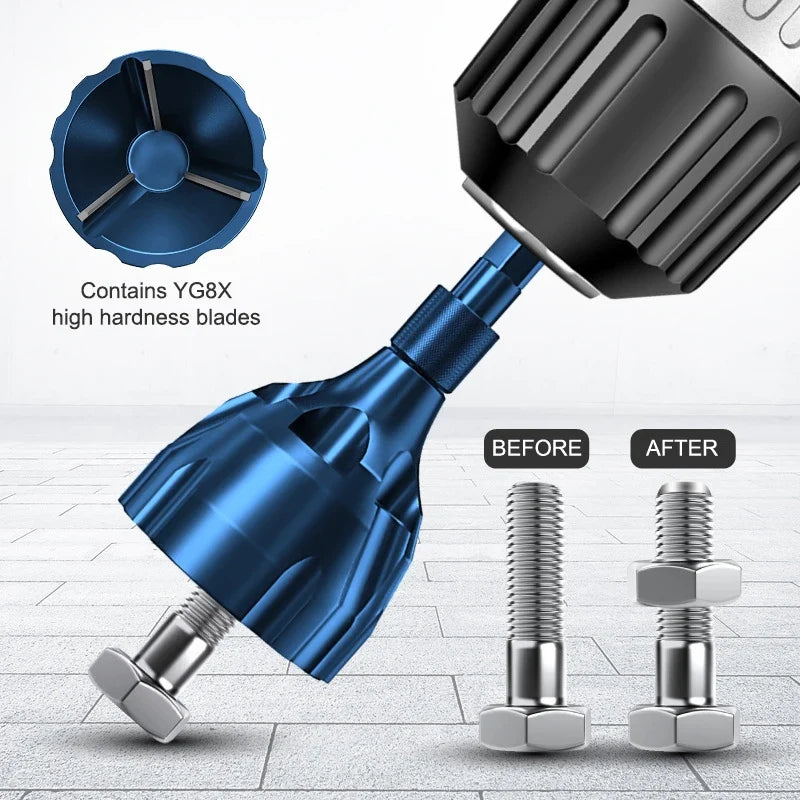 Metal Deburring Tool – Alloy Burr Remover for Screws & Bolts Deburring Hand Tool Qme