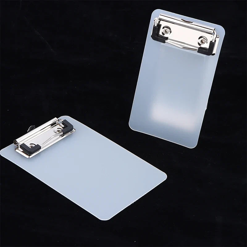 Transparent Clipboard with Hanging Hook | Portable Office & School Clipboard with Hook Qme