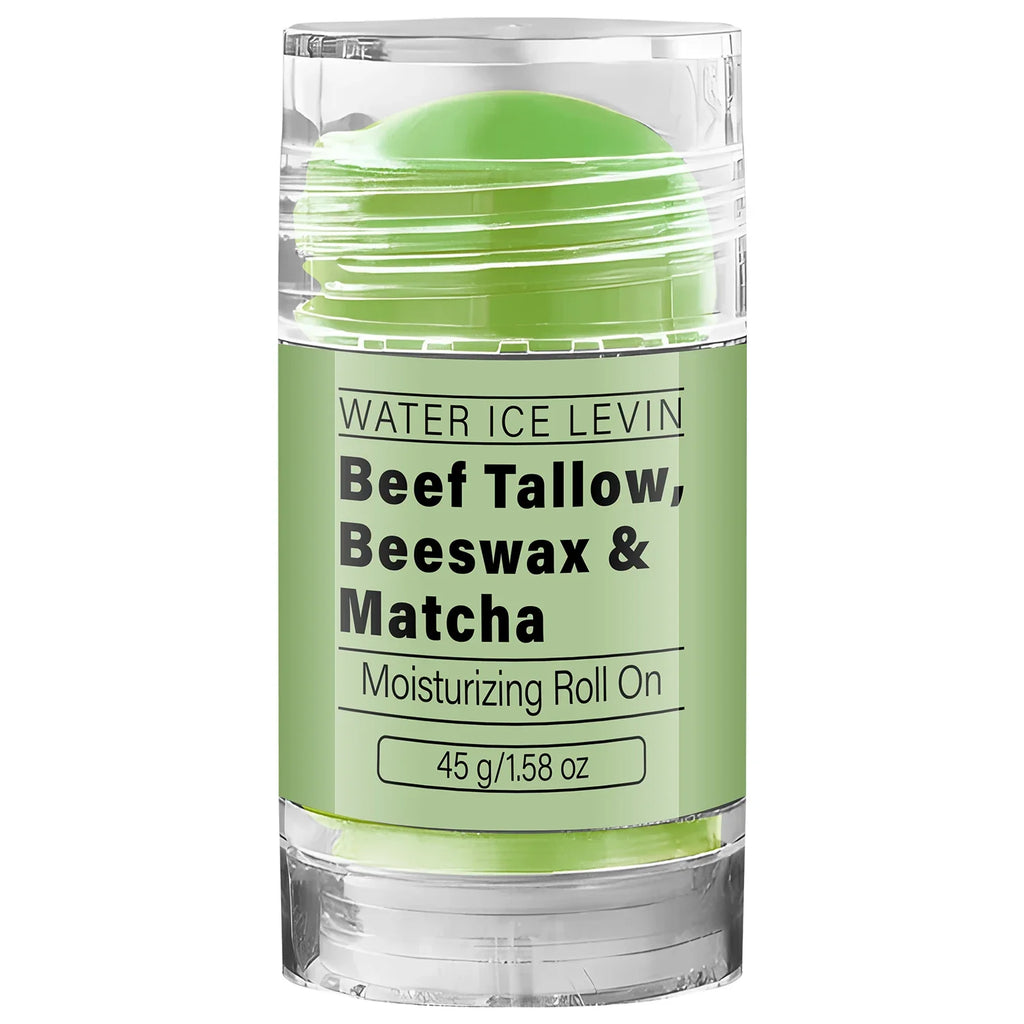 Collagen Matcha Tallow & Beeswax Moisturizing Balm Roll-On Moisturizing Balm Qme green 45g