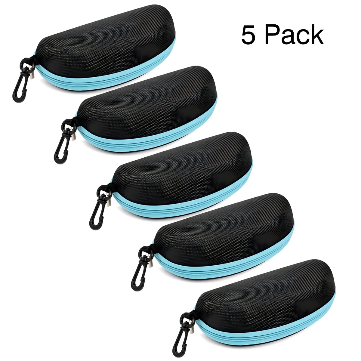VOPHA EVA Portable Glasses Case Storage Set – Unisex PH04 Eyewear Case Qst 5pcs-Blue