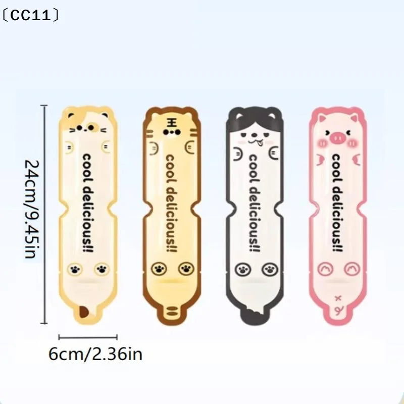 Cartoon DIY Ice Lolly Bags – Leak-Proof, BPA-Free, Kids Summer Ice Lolly Mold Bags Qme