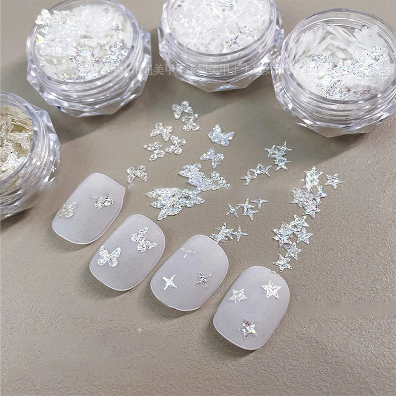 Holographic Nail Art Glitter Sequins – DIY Glamour Flakes Nail Art Sequins Qme
