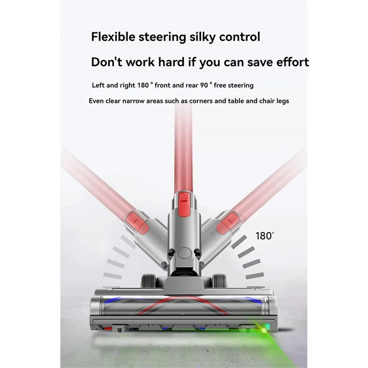 MiLESEEY Brush Head for Dyson V7 V8 V10 V11 V15 – LED Detection Vacuum Brush Head Qst