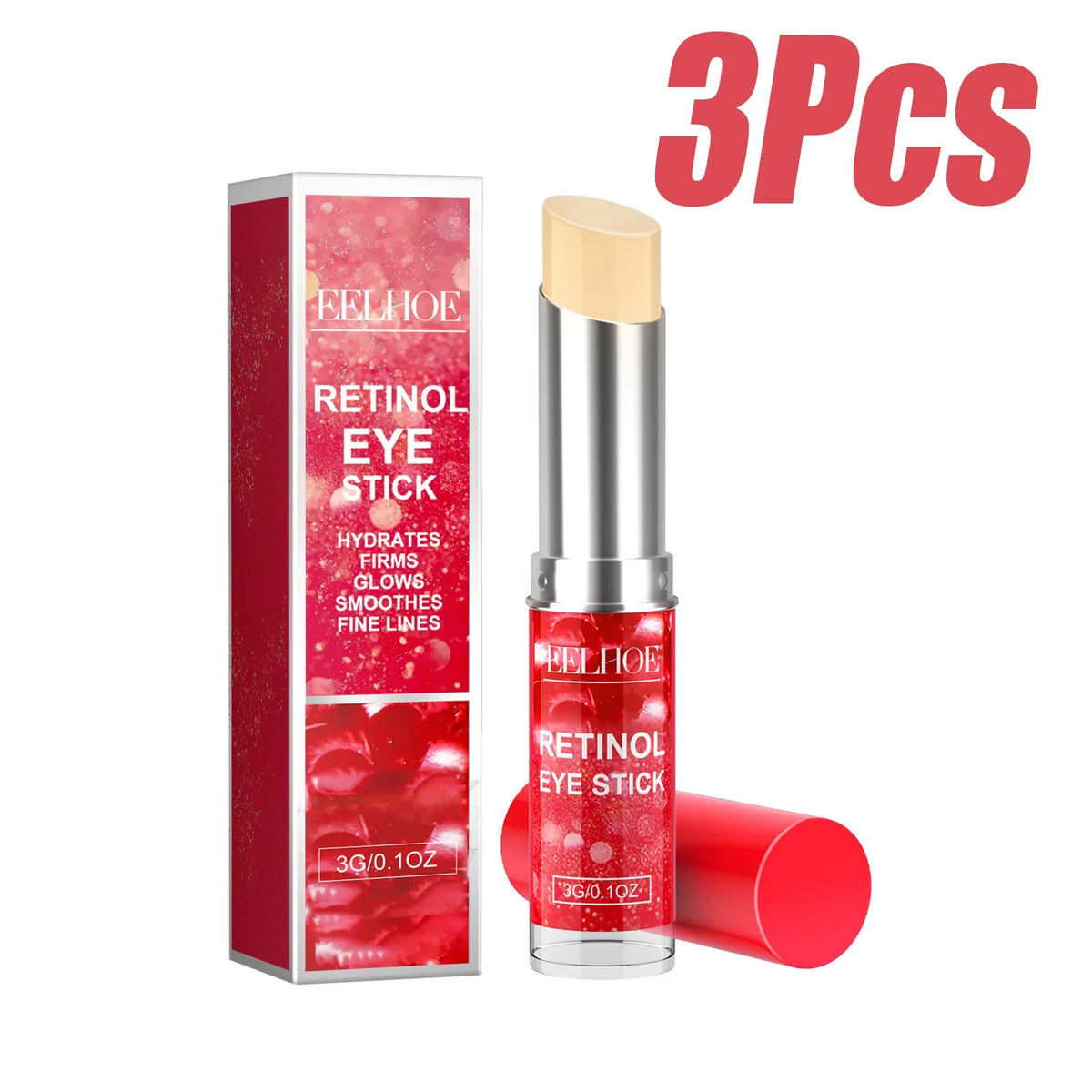 Retinol Eye Stick – Firming, Brightening & Hydrating Cream Retinol Eye Cream Qme 3 x 3g Boxed