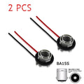 1156 BA15S Bulb Socket P21W Lamp Holder Adapter Connector Automotive Bulb Socket Qme 2pcs