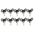 Steel Clock Winding Key for Mechanical Wall & Desk Clocks Clock Repair Tool Qme black
