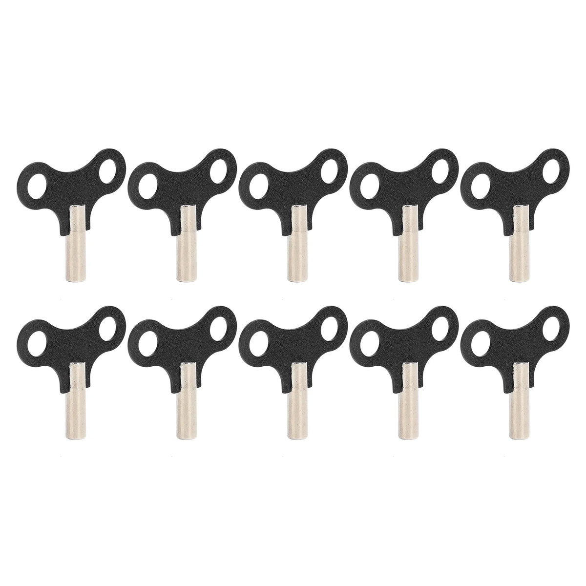 Steel Clock Winding Key for Mechanical Wall & Desk Clocks Clock Repair Tool Qme black