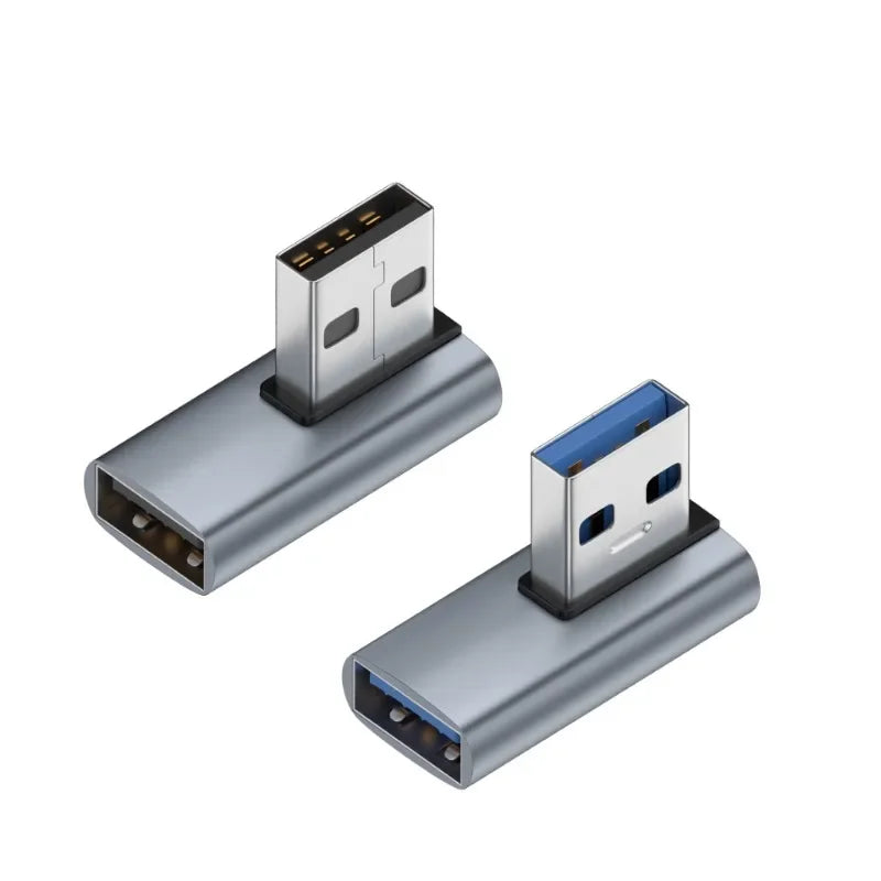 90 Degree USB 3.0 Right Angle Adapter – Upward Male to Female USB Angle Adapter Qme