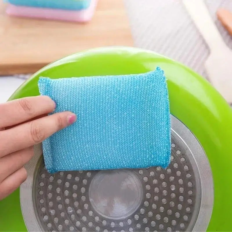 Thick Durable Dishwashing Sponges Kitchen Scouring Pads 4pcs Dishwashing Sponges Qme