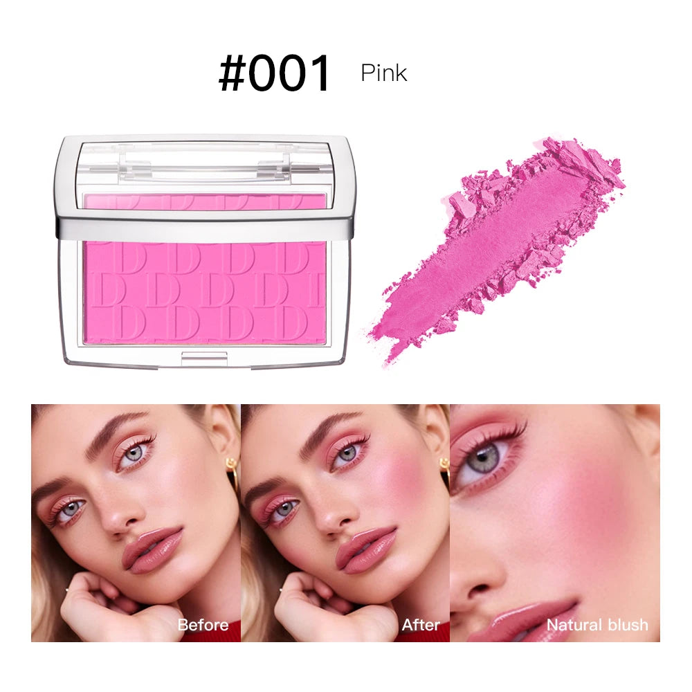 Danchel 3D Embossed Blush Palette – 6 Shades Cheek Contour Face Blush Palette Qst 001 pink