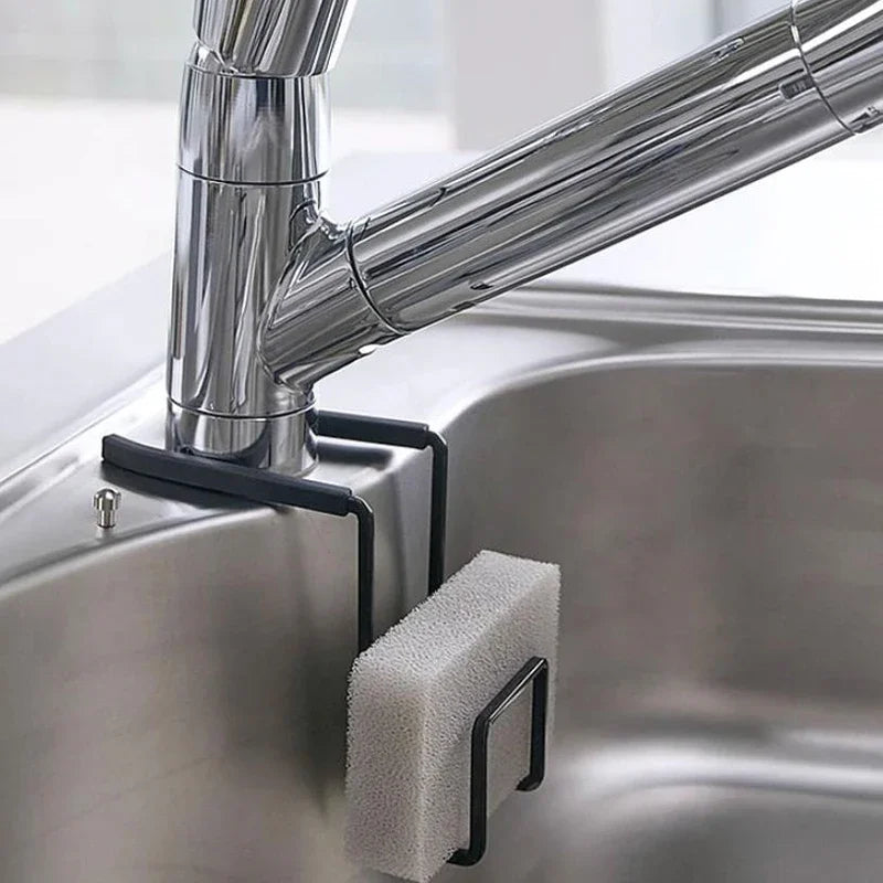 Metal Sink Sponge Holder & Kitchen Organizer Rack Sink Sponge Holder Qme