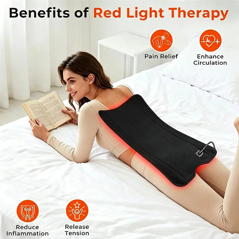 140 LED Red Light Therapy Belt 660nm 850nm Near Infrared Light Therapy Belt Qst