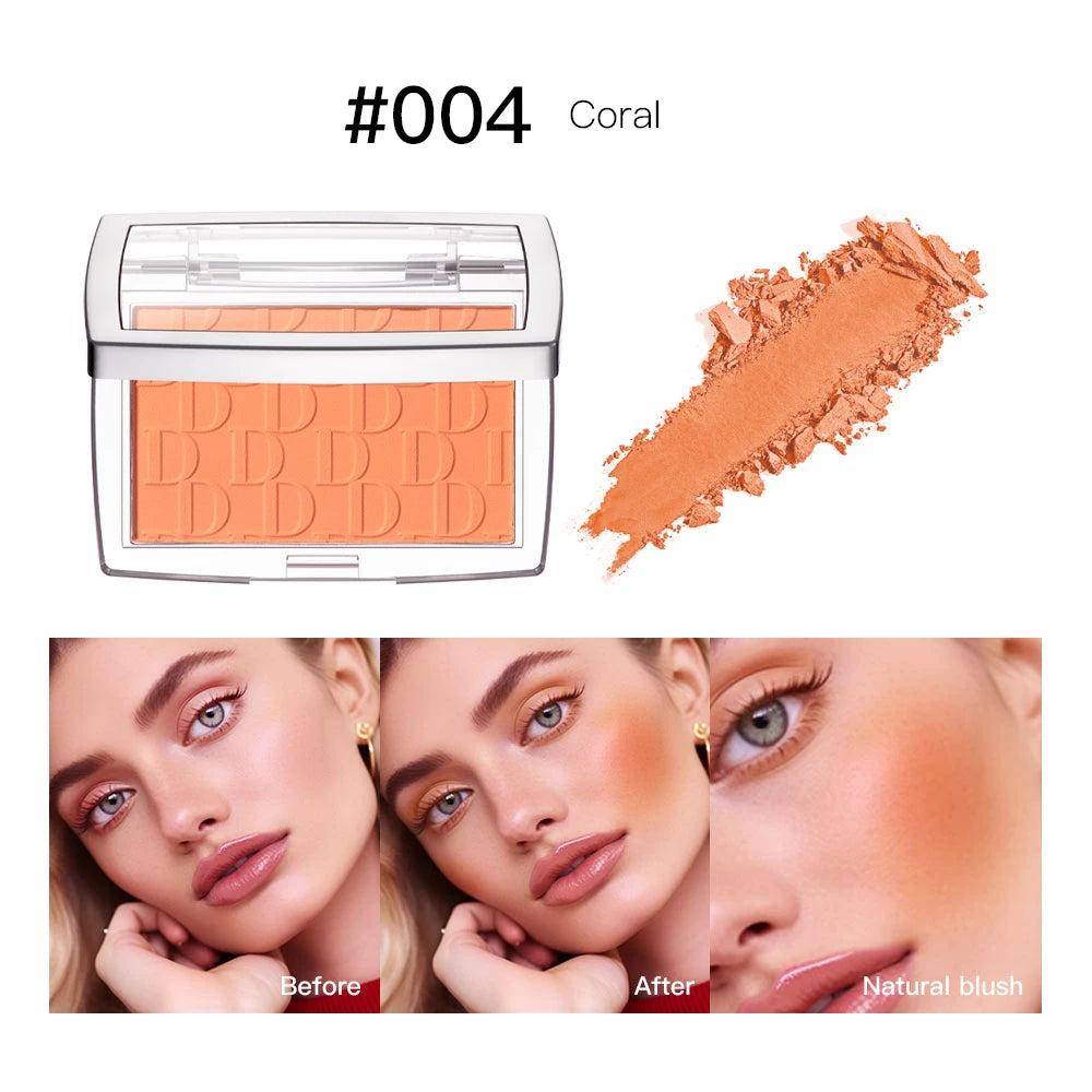 Danchel 3D Embossed Blush Palette – 6 Shades Cheek Contour Face Blush Palette Qst 004 coral