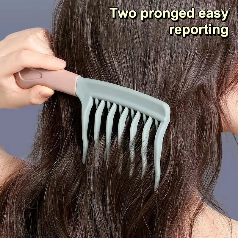 Double Row Wide Tooth Comb – Anti-Static Curly Hair Styler Hair Styling Comb Qst