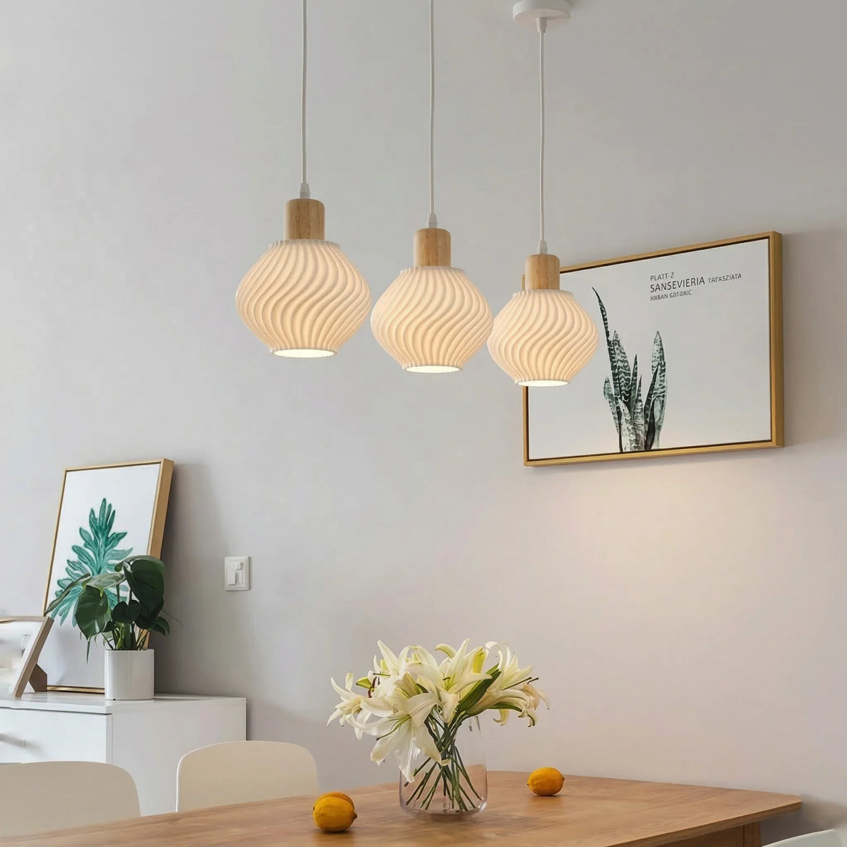 Bamboo Pendant Lamp – Handmade Rattan Chandelier Fixture Pendant Chandelier Qme