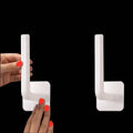 Wall-Mounted Foldable Paper Towel & Rag Holder – 2pcs Kitchen Towel Holder Qme 2pcs white