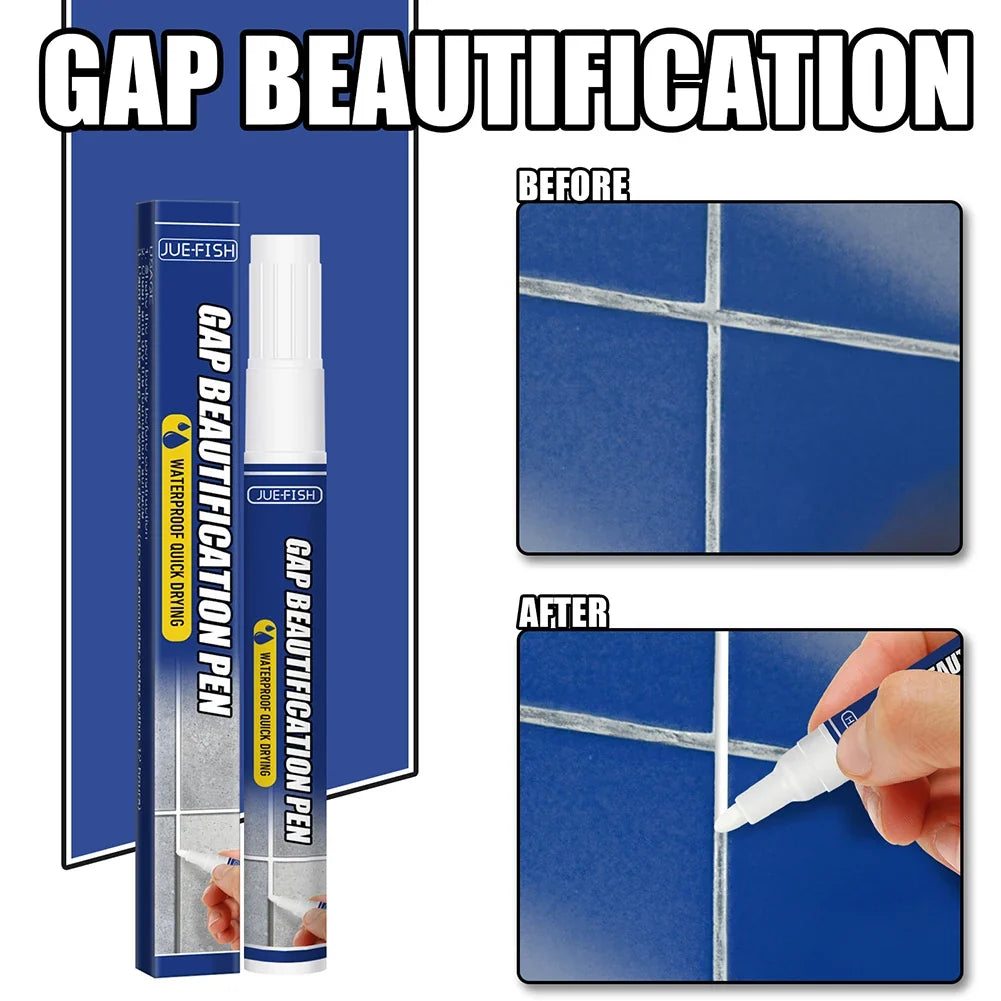 Tile Grout Repair Pen – Waterproof Mould-Proof Filling Agent Grout Repair Pen Qme
