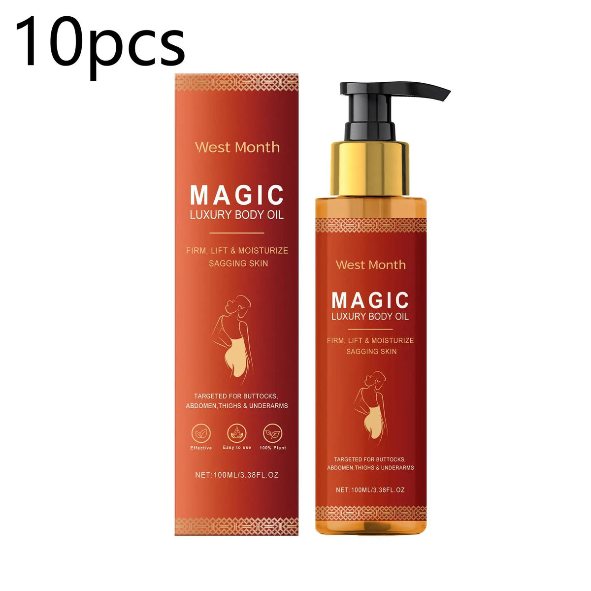 WEST MONTH Firming Body Oil – Lift, Tone & Glow | 100ml Firming Body Oil Qst buy 5 free 5 United States