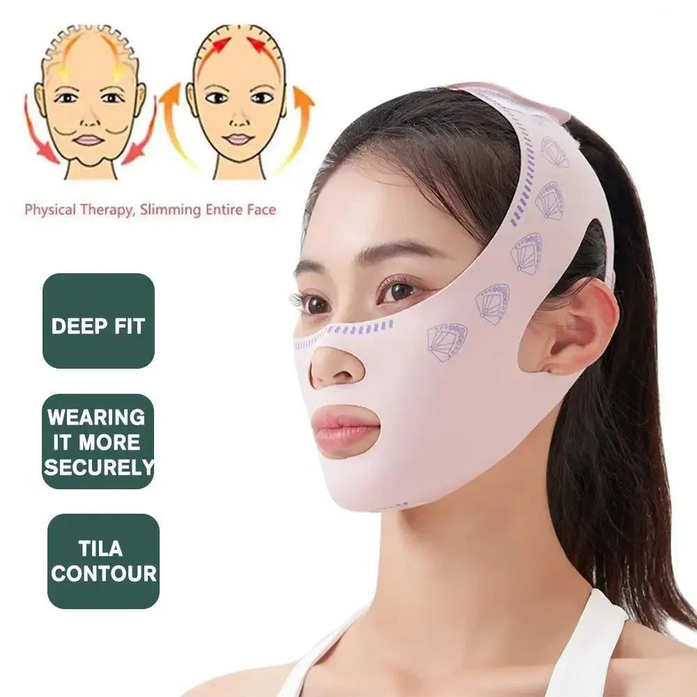 V-Line Face Slimming Band – Cheek Lift & Chin Contouring Mask Facial Slimming Mask Qme
