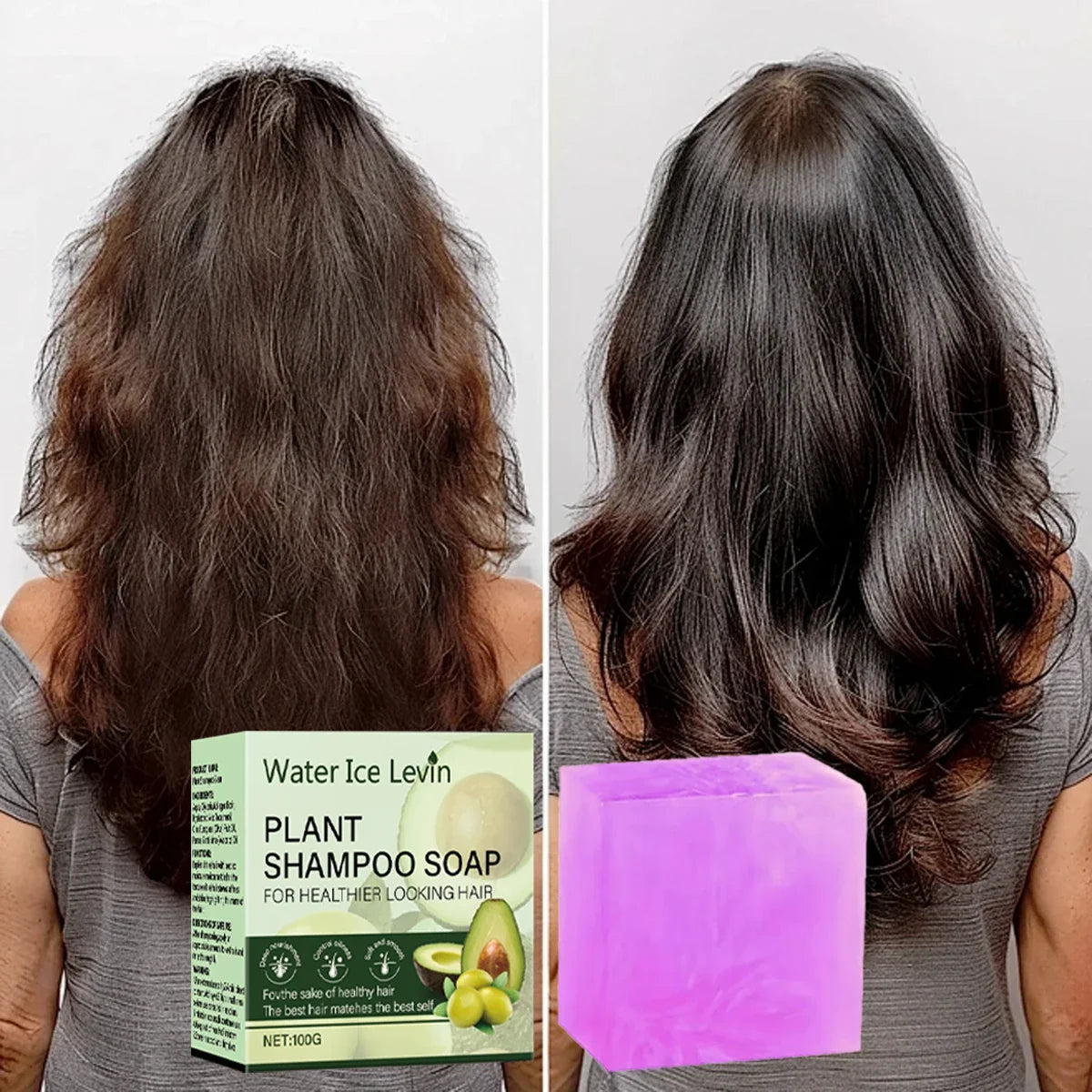 Plant Collagen Moisturizing Shampoo Bar with Olive Oil | Qme Moisturizing Shampoo Bar Qme