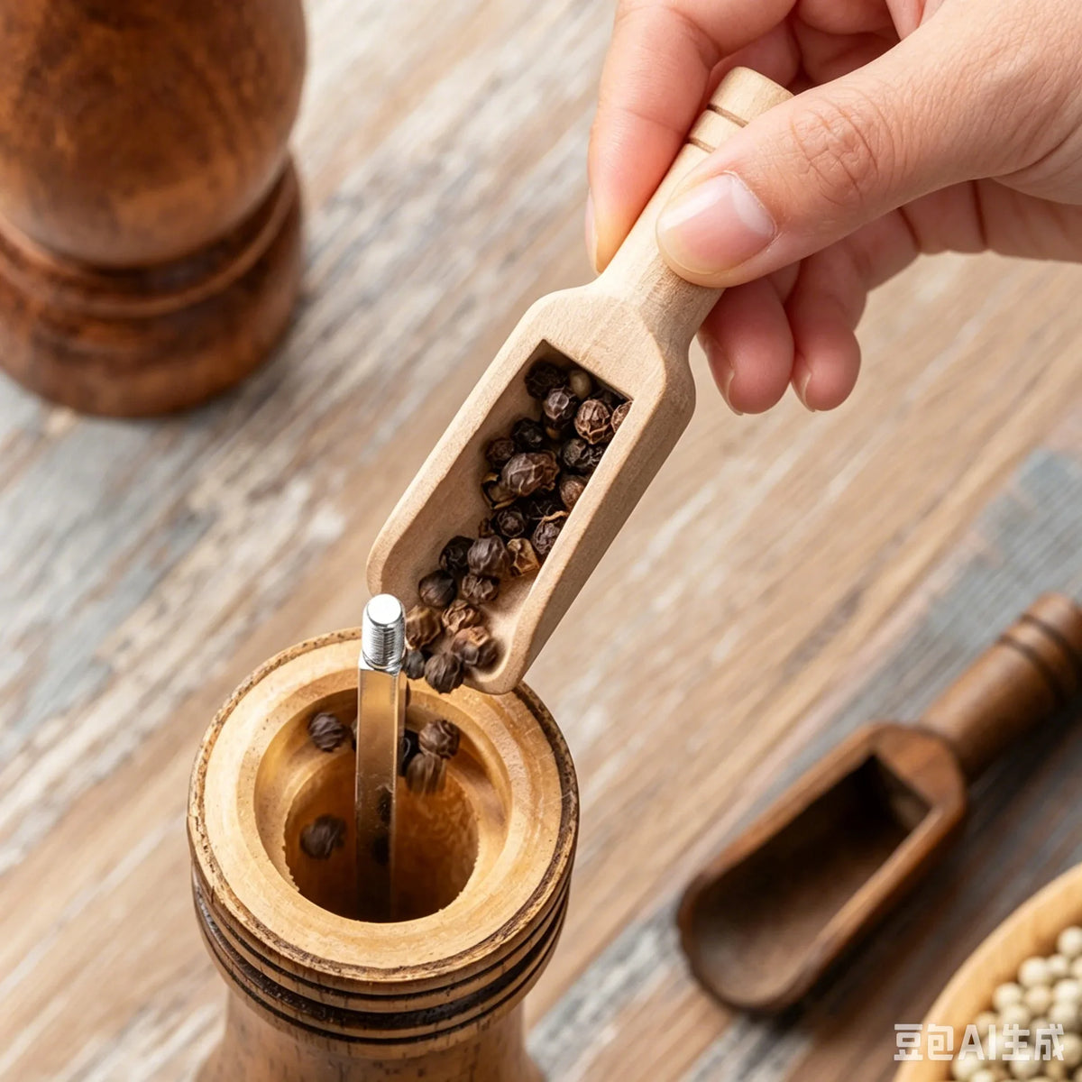 Black Walnut Wood Coffee Measuring Spoon – Precise Gram Scoop Coffee Measuring Spoon Qme