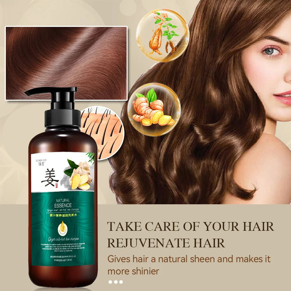 Ginger Hair Growth Shampoo – Natural Oil, Frizz & Damage Repair Hair Growth Shampoo Qst