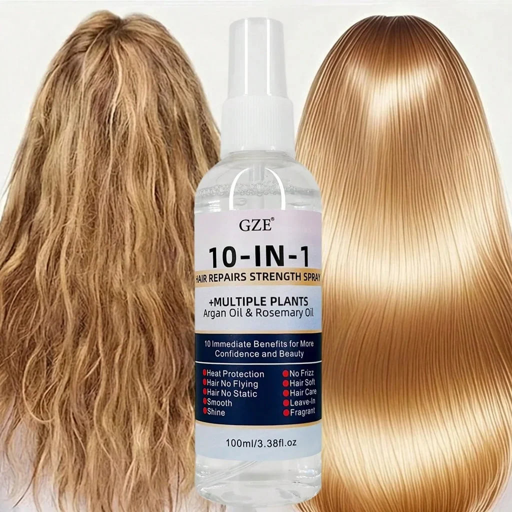 GZE Leave-In Conditioner Spray – Argan Oil & Rosemary Leave-In Hair Spray Qme