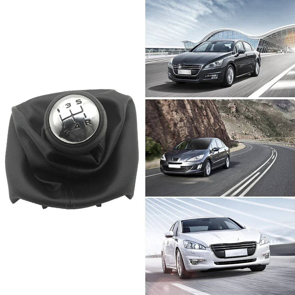 5-Speed Gear Shift Knob & Collar Cover PU+ABS | Citroën Fit Gear Shift Knob Qme