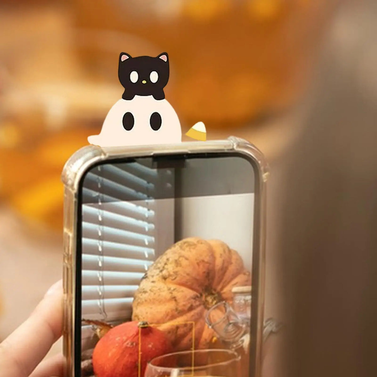 Halloween Ghost Phone Figure Stick Decoration | Fun Gift Novelty Phone Decoration Qme