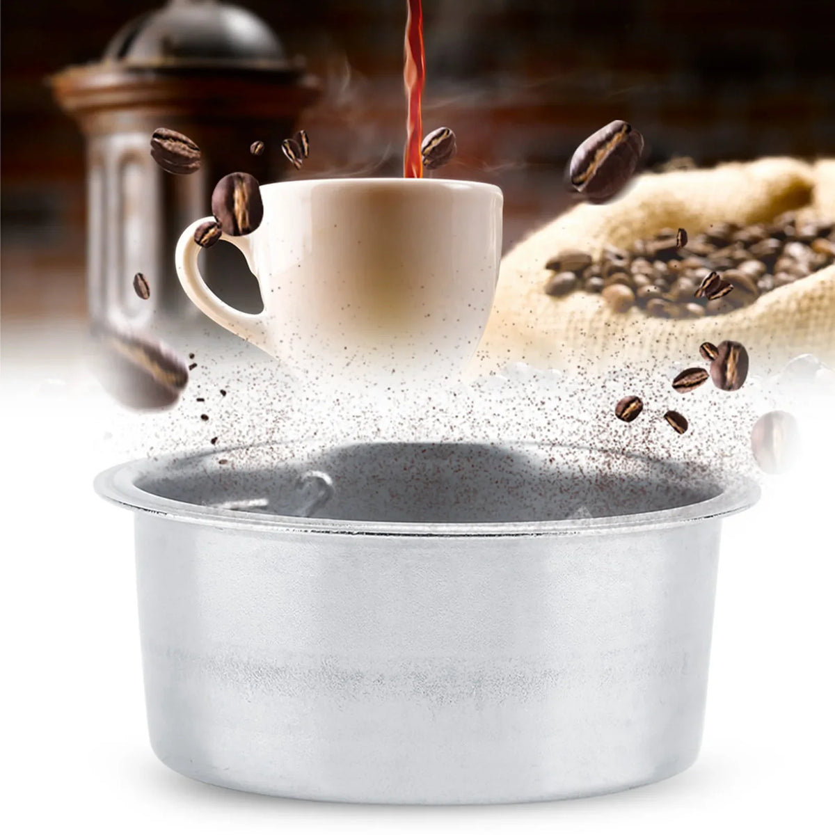 Non-Pressurized Stainless Steel Portafilter Basket for Breville Espresso Filter Basket Qme