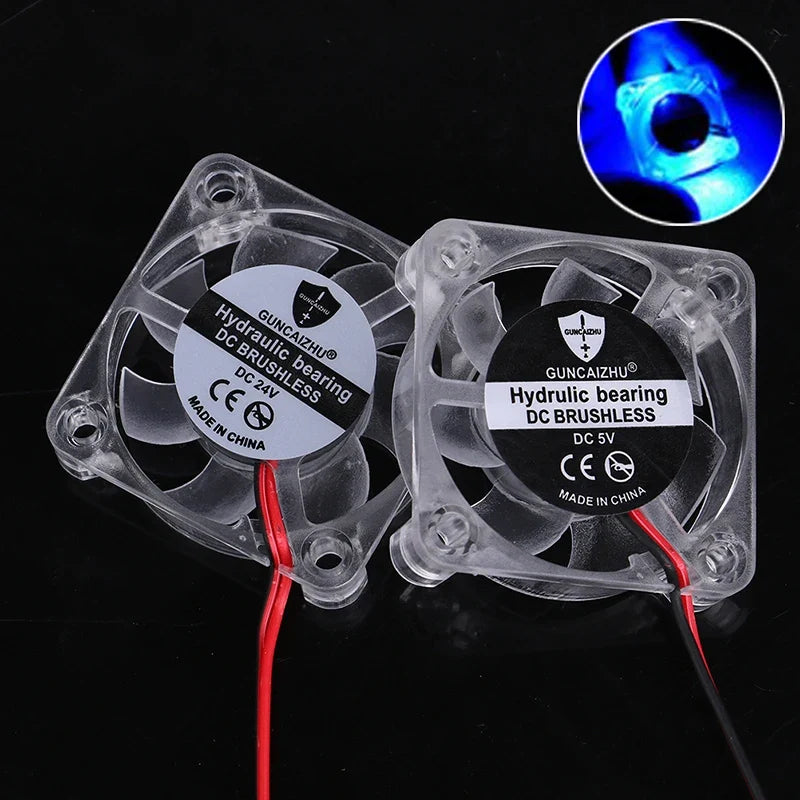 4010 DC Cooling Fan 5V 12V 24V LED Hydraulic Bearing 40mm DC Cooling Fan Qme